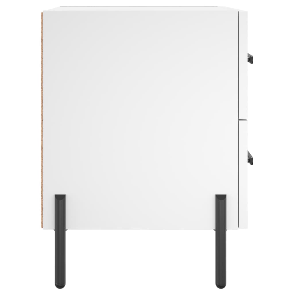 Noptieră, alb, 40x35x47,5 cm, lemn compozit GartenMobel Dekor
