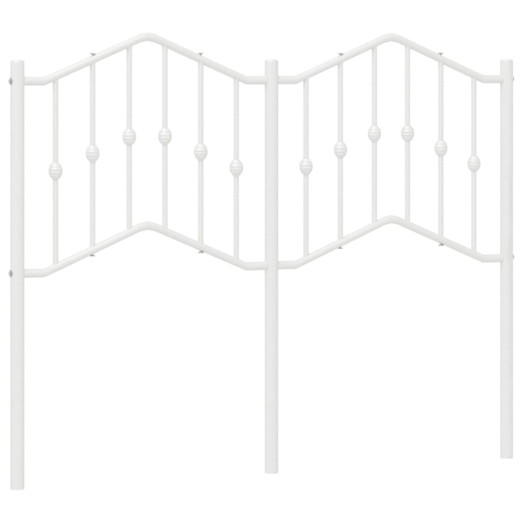 Tăblie de pat metalică, alb, 120 cm GartenMobel Dekor