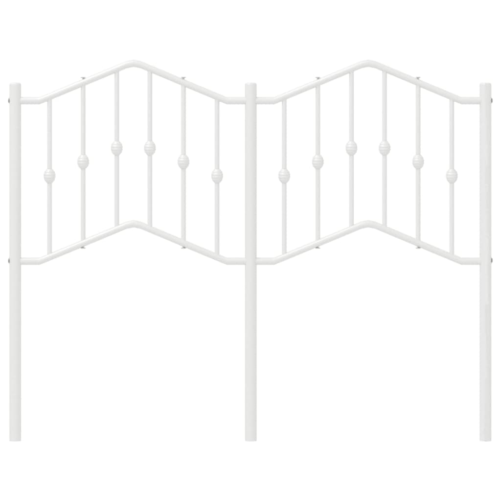 Tăblie de pat metalică, alb, 120 cm GartenMobel Dekor