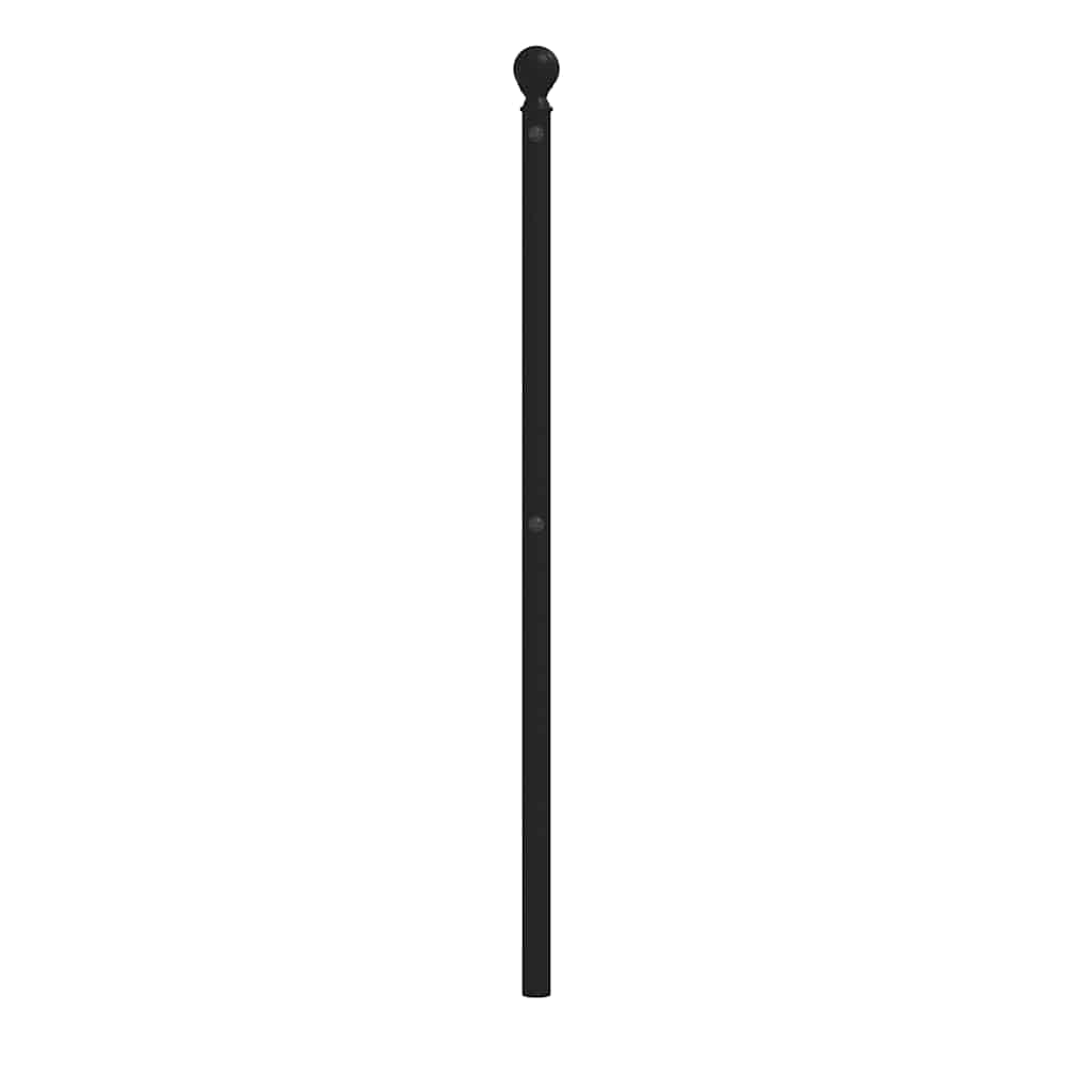 Tăblie de pat metalică, negru, 150 cm GartenMobel Dekor