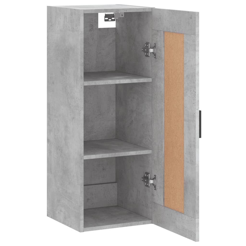 Dulap de perete, gri beton, 34,5x34x90 cm, lemn prelucrat GartenMobel Dekor