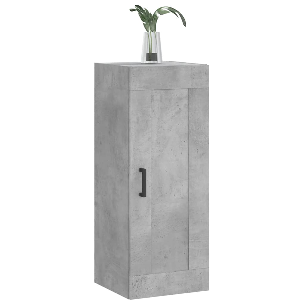 Dulap de perete, gri beton, 34,5x34x90 cm, lemn prelucrat GartenMobel Dekor
