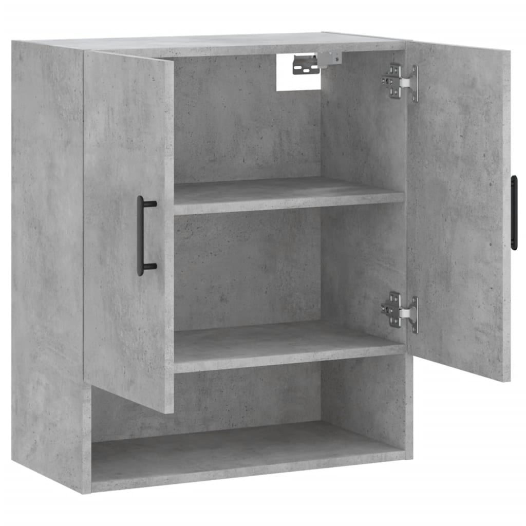 Dulap de perete, gri beton, 60x31x70 cm, lemn compozit GartenMobel Dekor