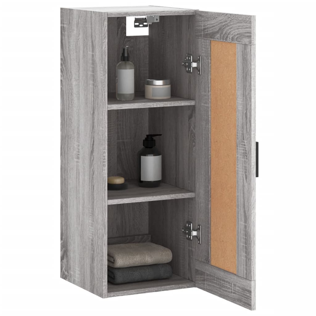 Dulap de perete, gri sonoma, 34,5x34x90 cm, lemn prelucrat GartenMobel Dekor