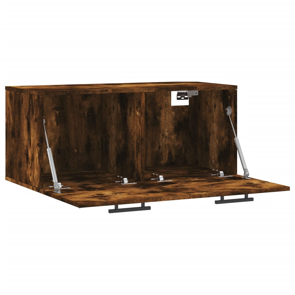 Dulap de perete, stejar fumuriu, 80x36,5x35 cm, lemn compozit GartenMobel Dekor