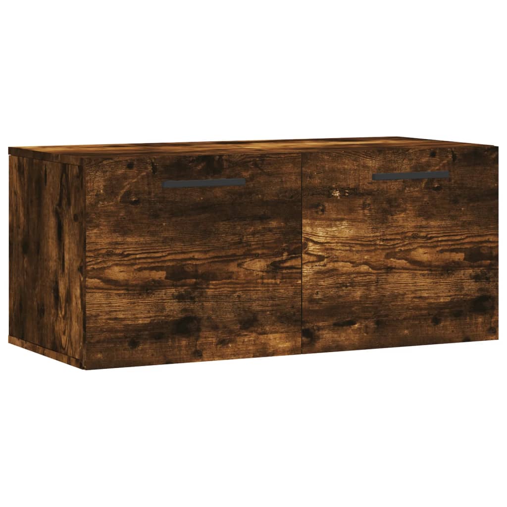 Dulap de perete, stejar fumuriu, 80x36,5x35 cm, lemn compozit GartenMobel Dekor