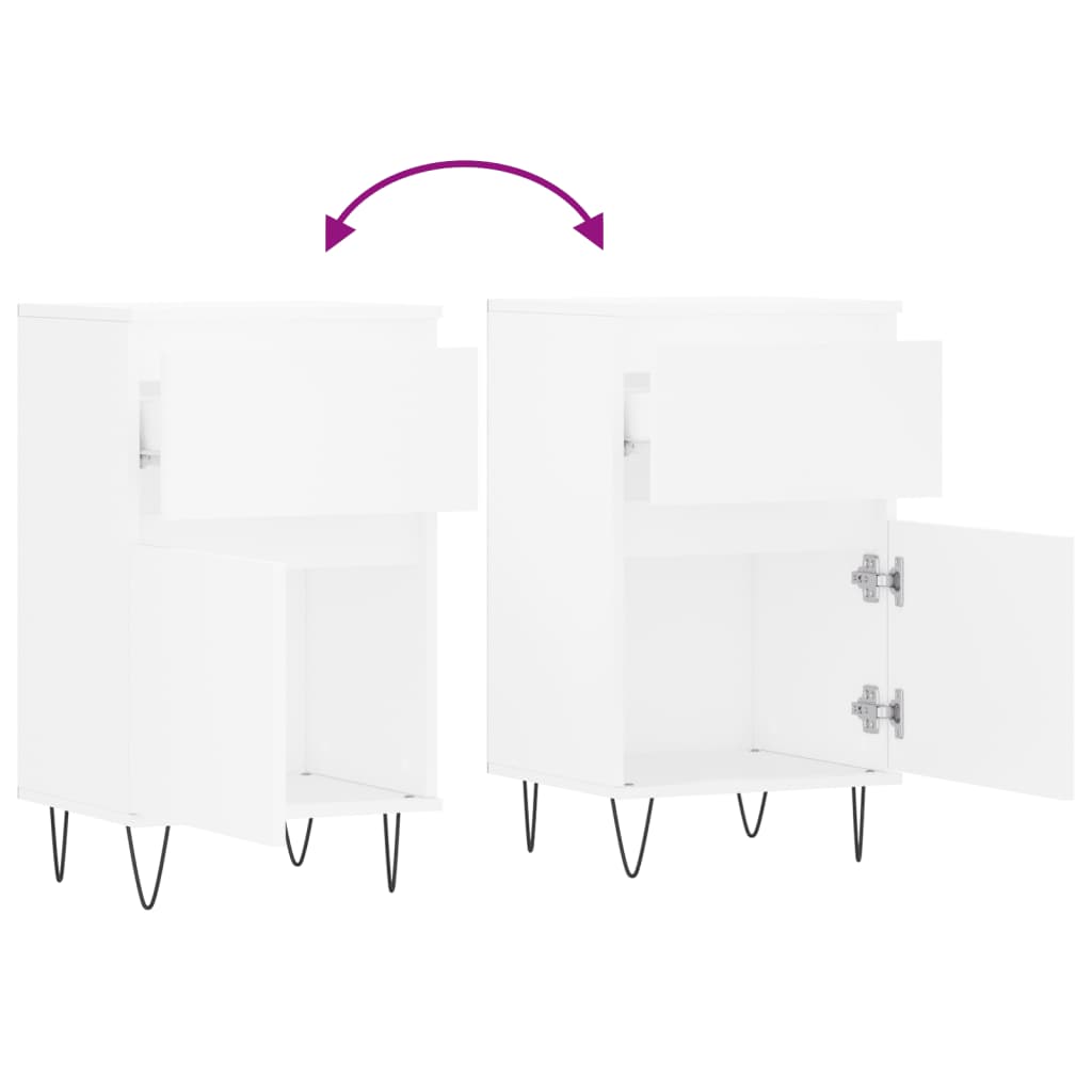 Servantă, alb, 40x35x70 cm, lemn prelucrat GartenMobel Dekor