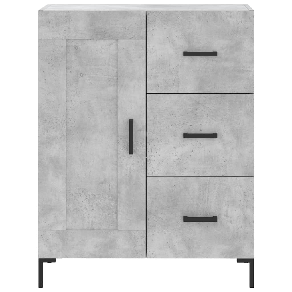 Servantă, gri beton, 69,5x34x90 cm, lemn compozit GartenMobel Dekor