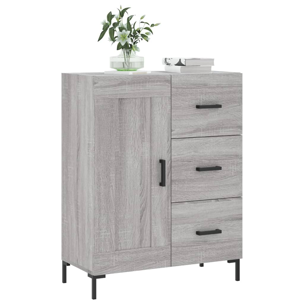 Servantă, gri sonoma, 69,5x34x90 cm, lemn compozit GartenMobel Dekor