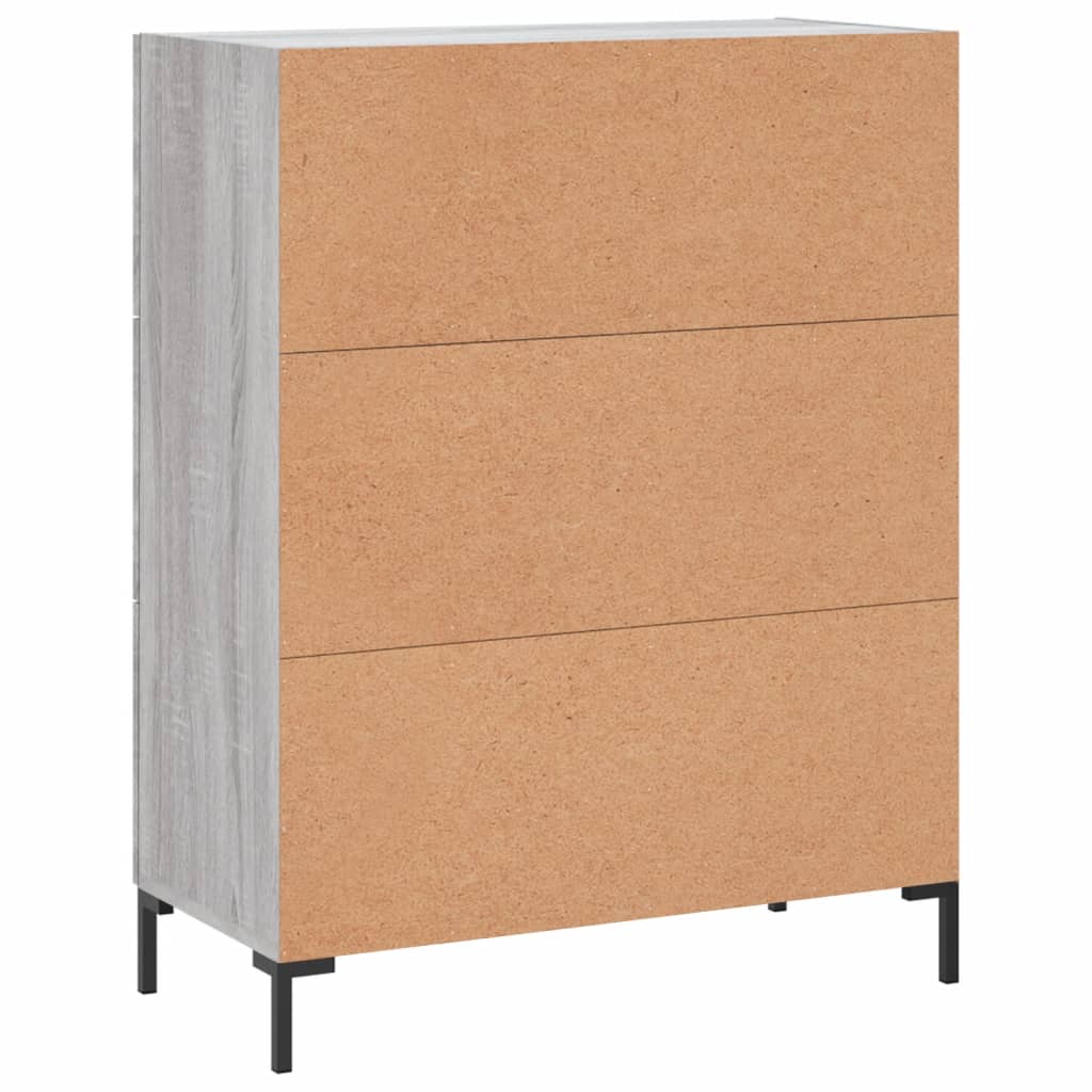Servantă, gri sonoma, 69,5x34x90 cm, lemn compozit GartenMobel Dekor