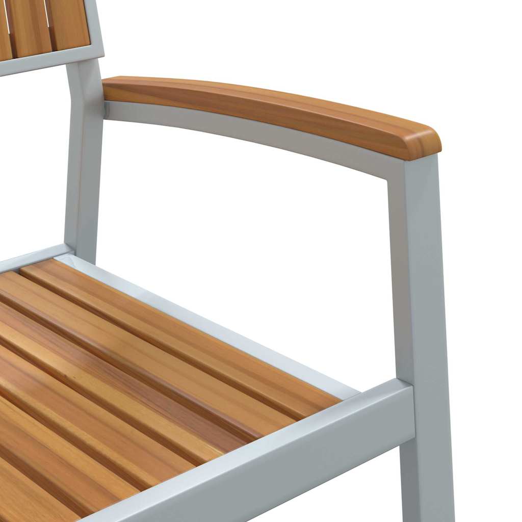 Set de dining pentru grădină din 7 piese, din lemn solid de acacia și metal GartenMobel Dekor