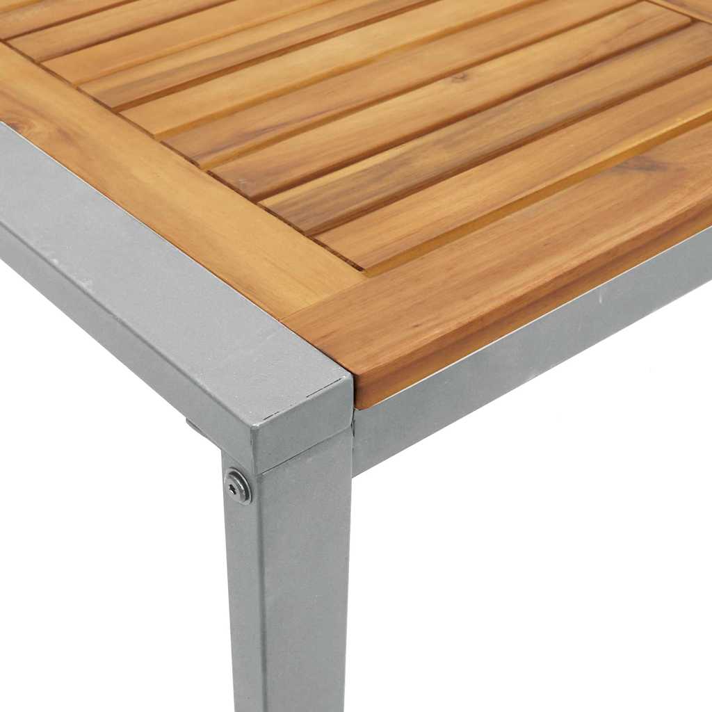 Set mese 5 piese lemn masiv acacia și metal GartenMobel Dekor