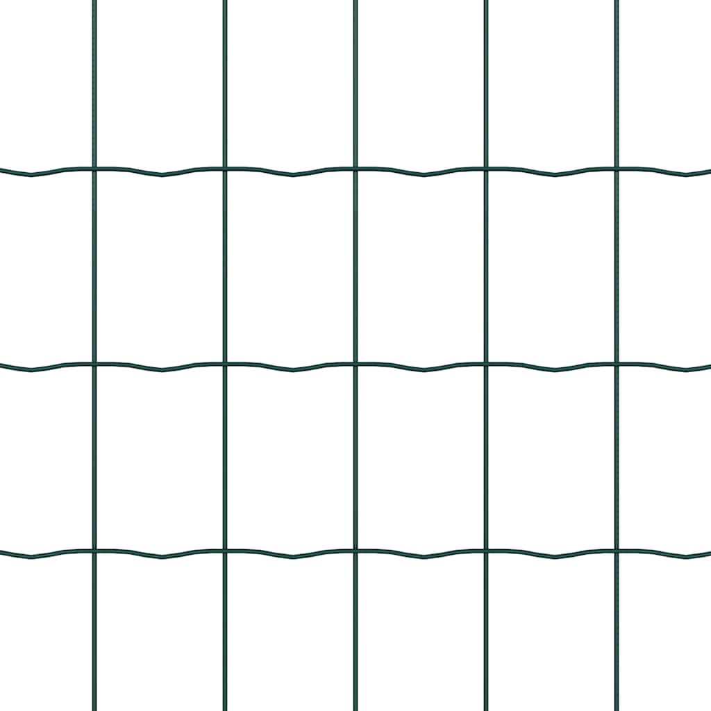 Gard Euro cu 13 Posturi Flansate 0.6x50 m Oțel Zincat GartenMobel Dekor