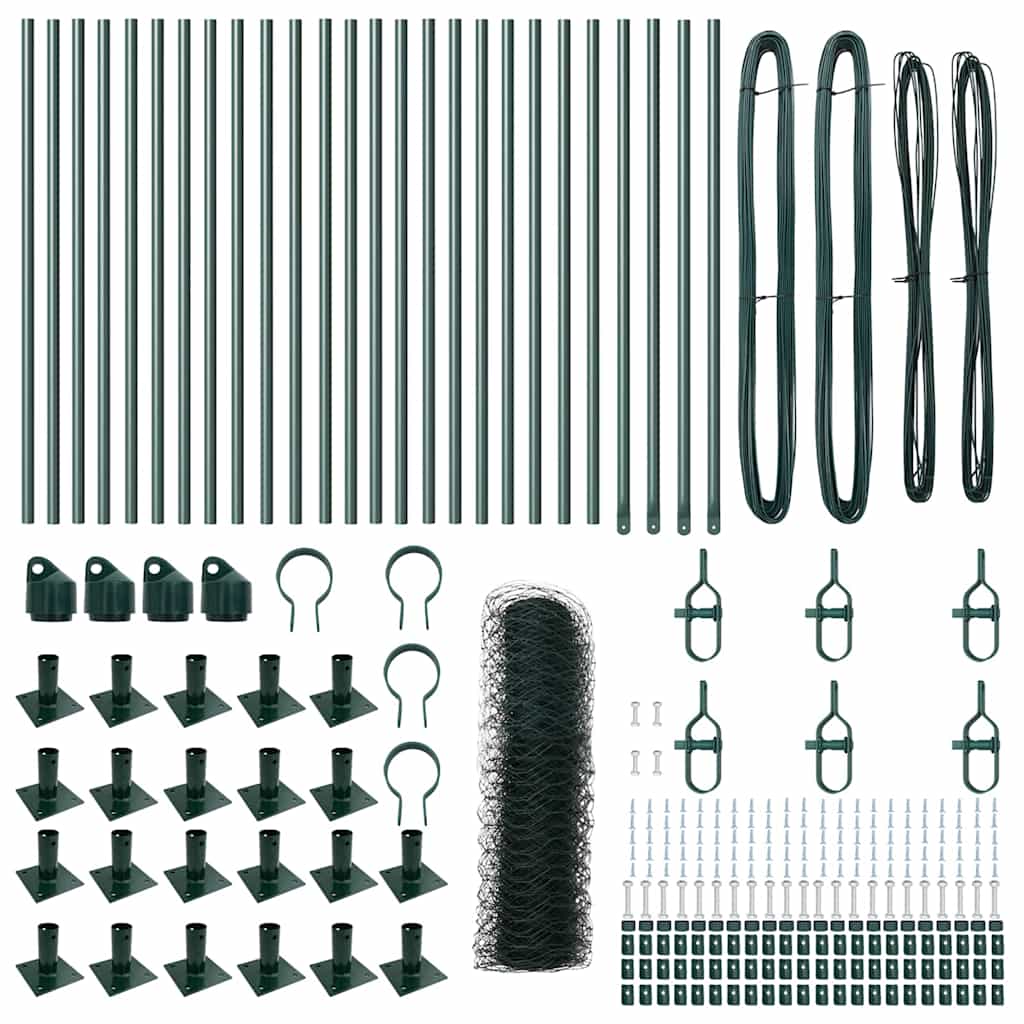 Gard Hexagonal Verde 0.5x50 m Oțel GartenMobel Dekor
