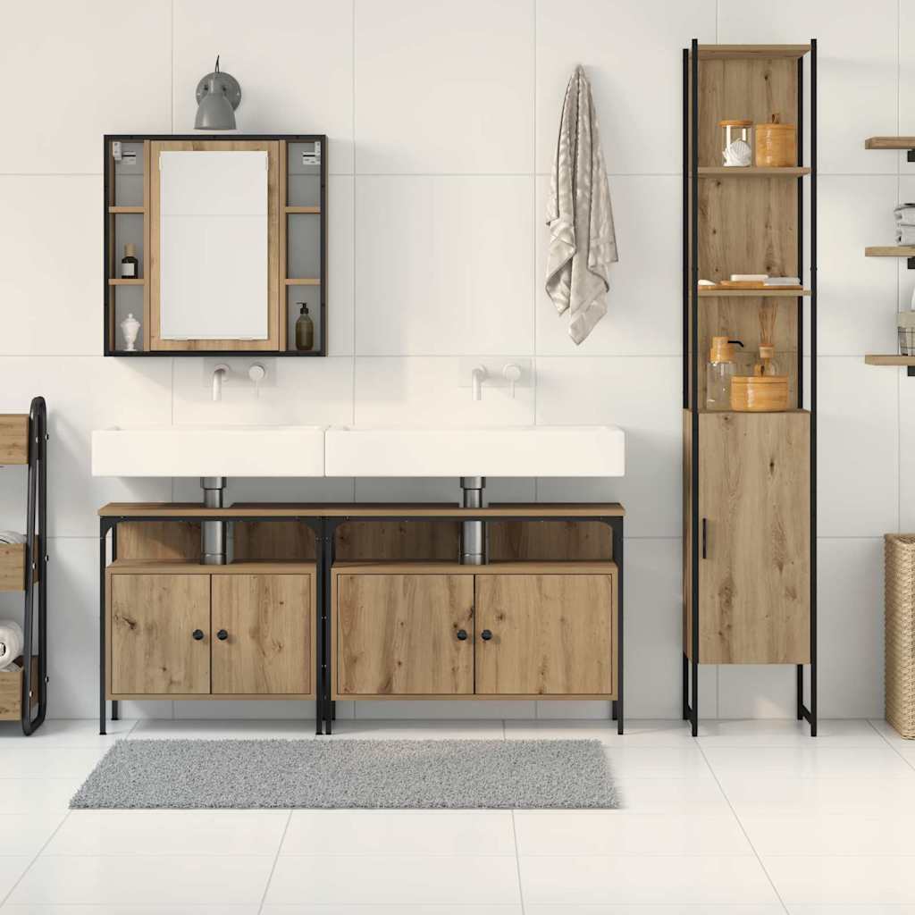 Set baie 4 piese din stejar artisan GartenMobel Dekor