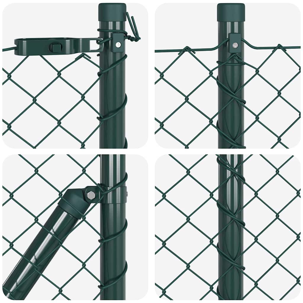 Set de Stâlpi de Gard Argintiu 25 x 0.6 m Oțel Galvanizat GartenMobel Dekor