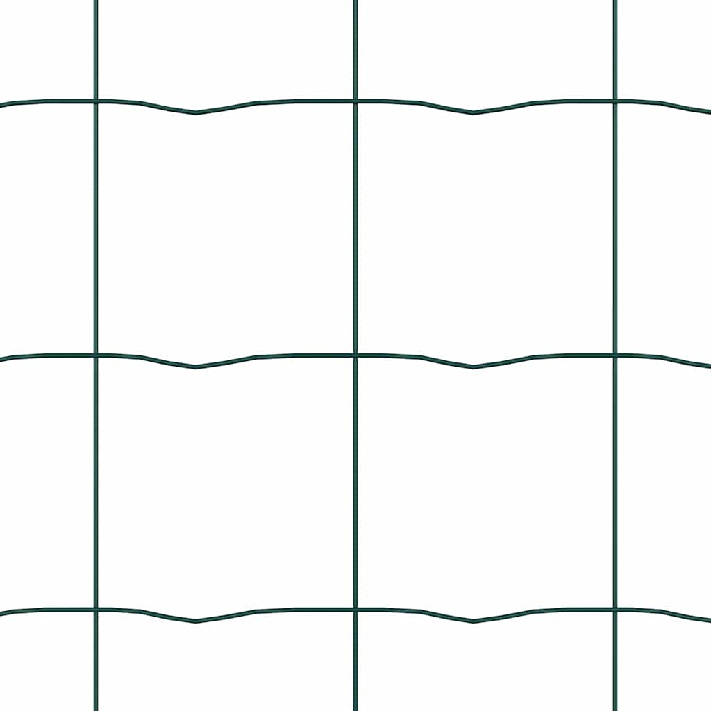 gard Euro cu 13 stâlpi flanșați 0.6x25 m din oțel galvanizat GartenMobel Dekor