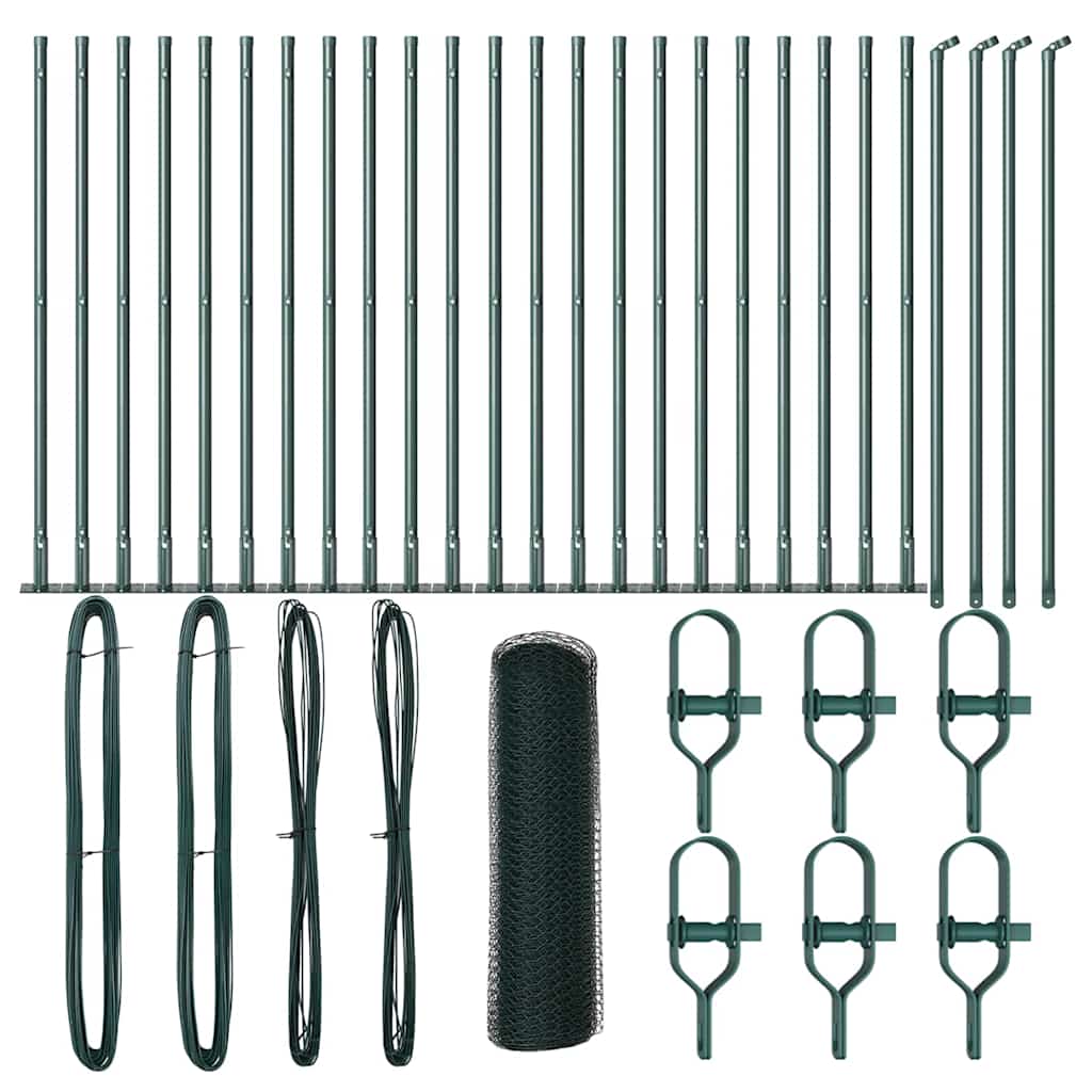 Gard Hexagonal Verde 0.5x50 m Oțel GartenMobel Dekor