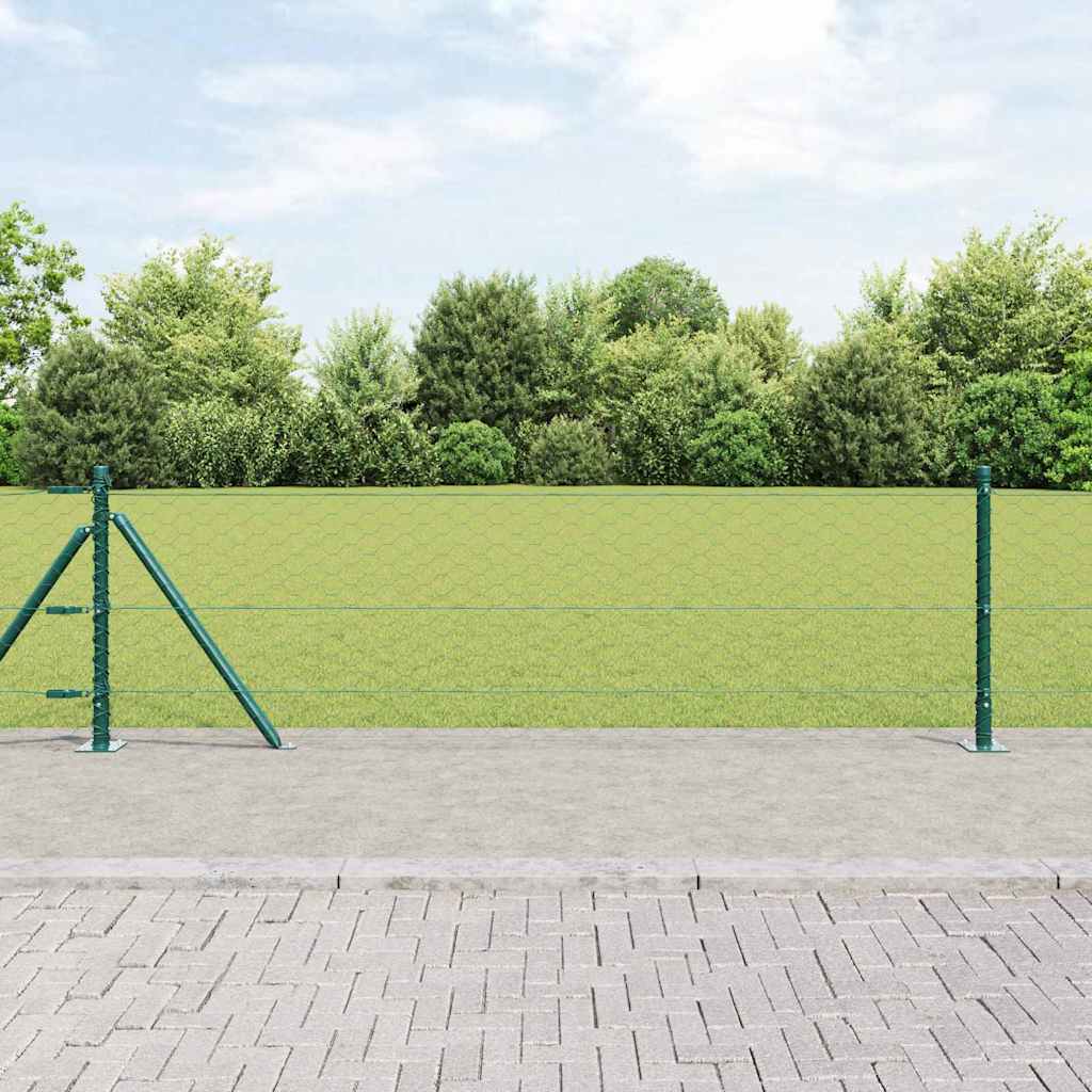Gard Hexagonal  Verde 0.6x50 m Oțel GartenMobel Dekor