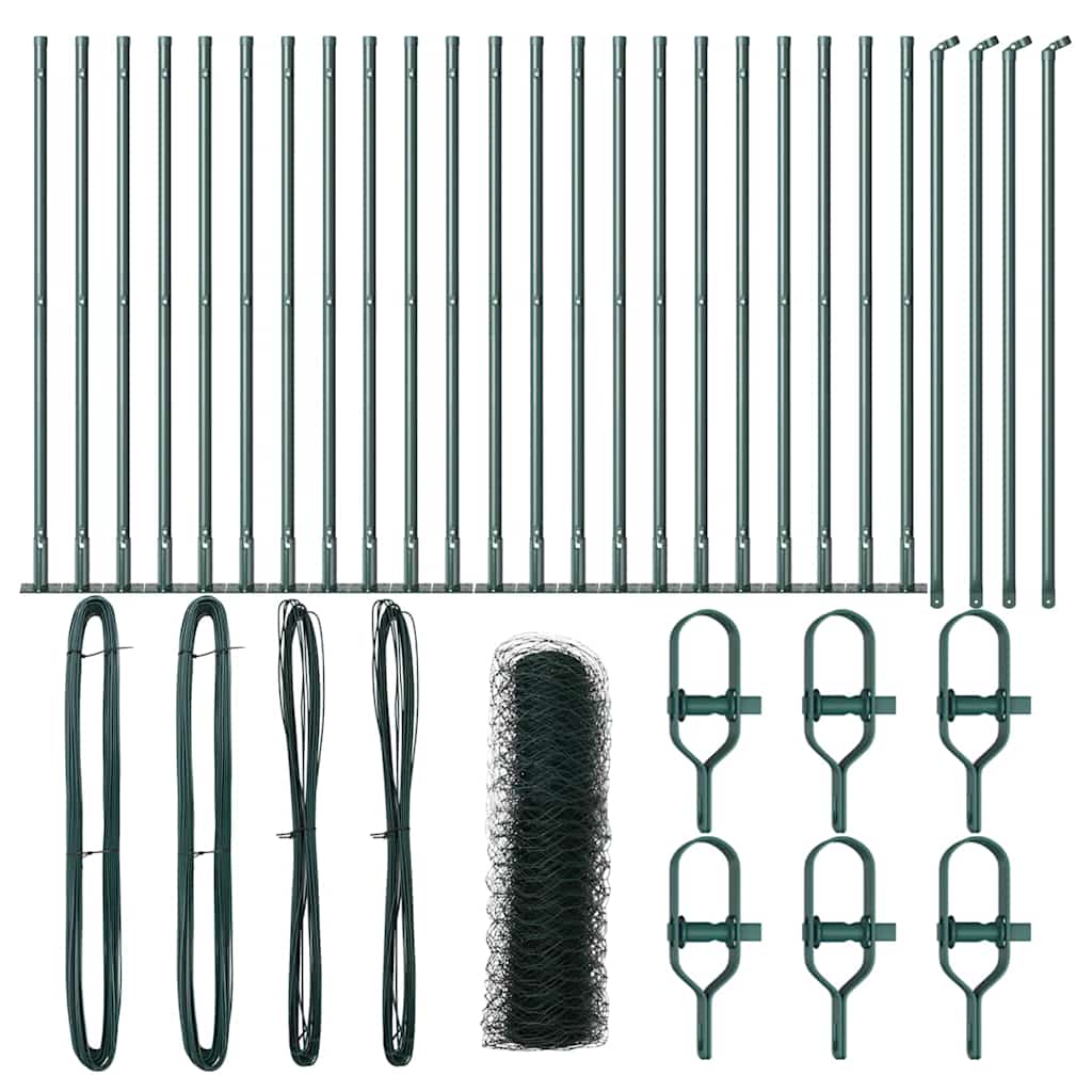 Gard Hexagonal  Verde 0.6x50 m Oțel GartenMobel Dekor