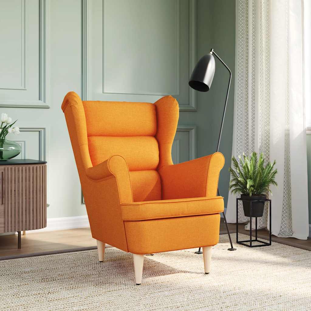 Fotoliu, galben închis, 74x84x100 cm, textil GartenMobel Dekor