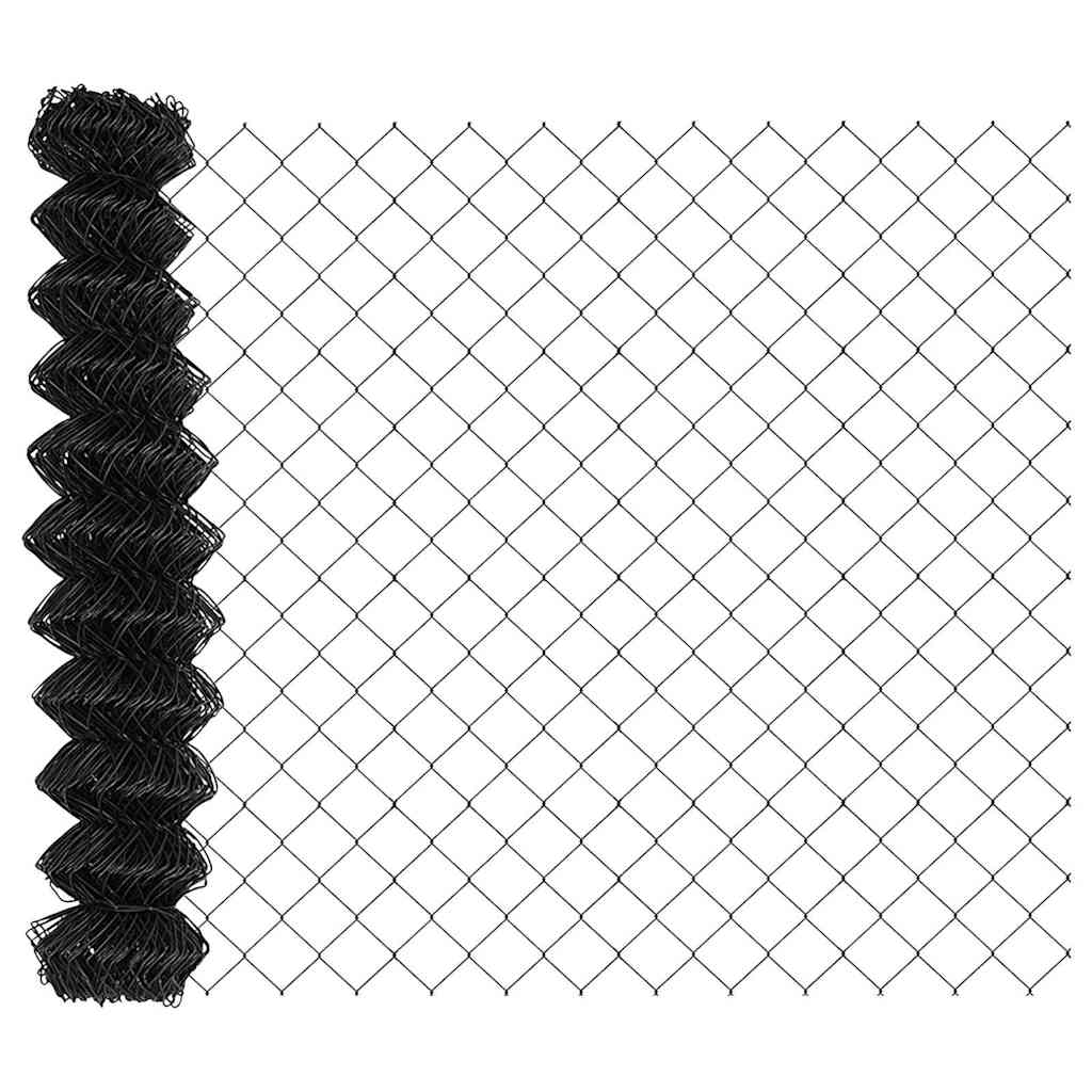 Gard Gri 10 x 1 m Metal GartenMobel Dekor