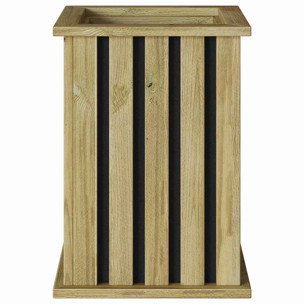 Ghiveci pentru grădină cu liner 33x33x45 cm Lemn de pin impregnat GartenMobel Dekor