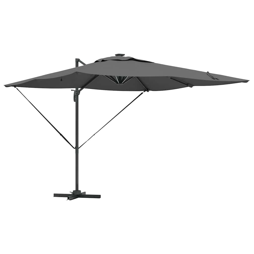 Parasol Roma cu braț articulat 286 x 285 x 270 cm Aluminiu GartenMobel Dekor