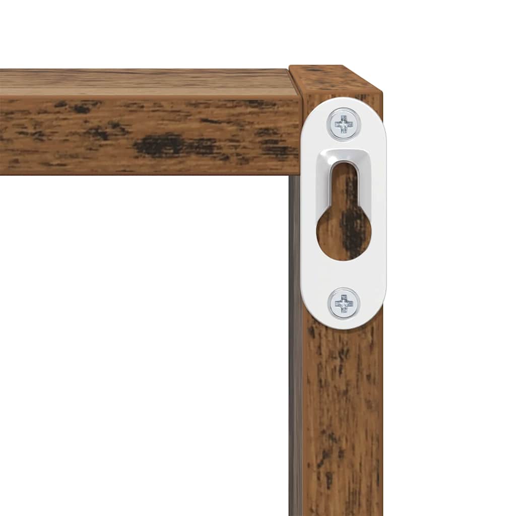 Rafturi Lemn Vechi Lemn Masiv Mic Montare pe Perete Rafturi GartenMobel Dekor