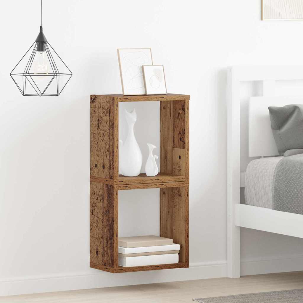 Rafturi Lemn Vechi Lemn Masiv Mic Montare pe Perete Rafturi GartenMobel Dekor