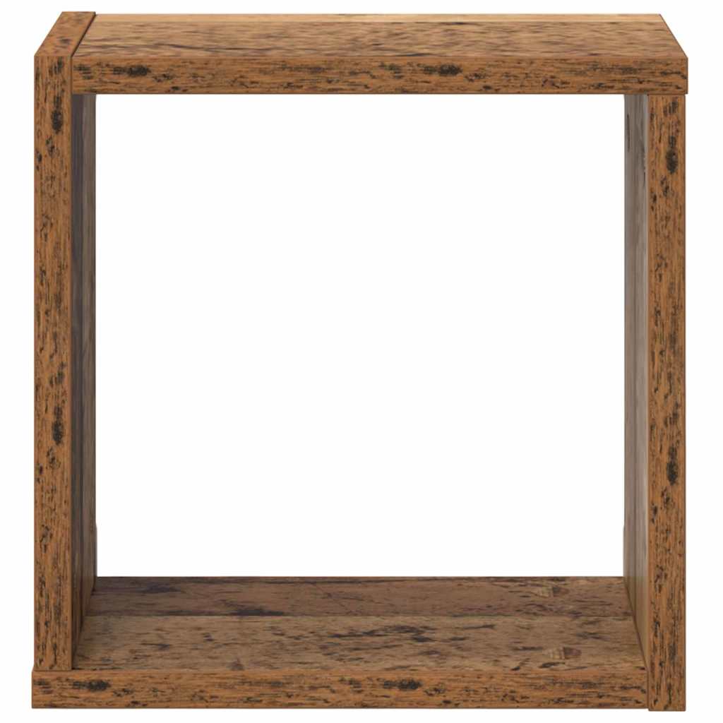 Rafturi Lemn Vechi Lemn Masiv Mic Montare pe Perete Rafturi GartenMobel Dekor