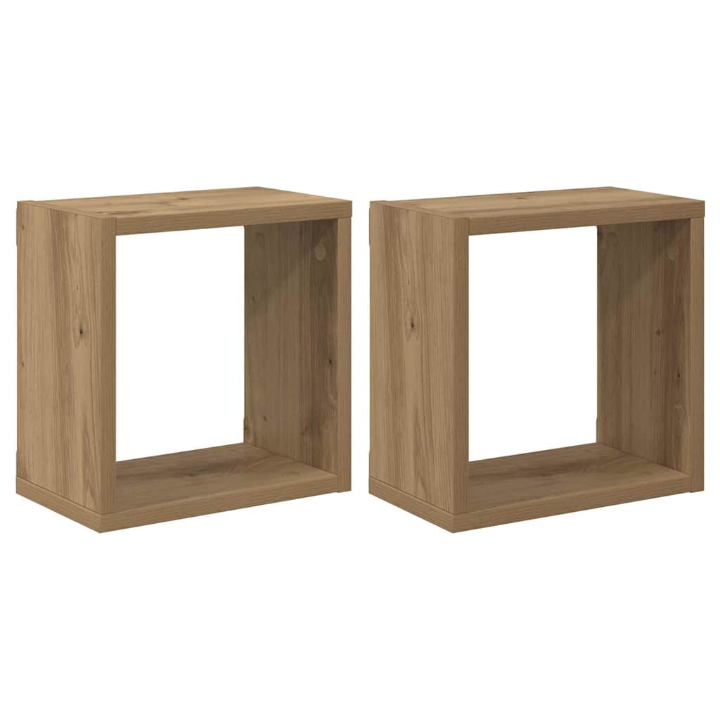 Rafturi pe Perete Stejar Artizanal MDF 26 x 15 x 26 cm GartenMobel Dekor