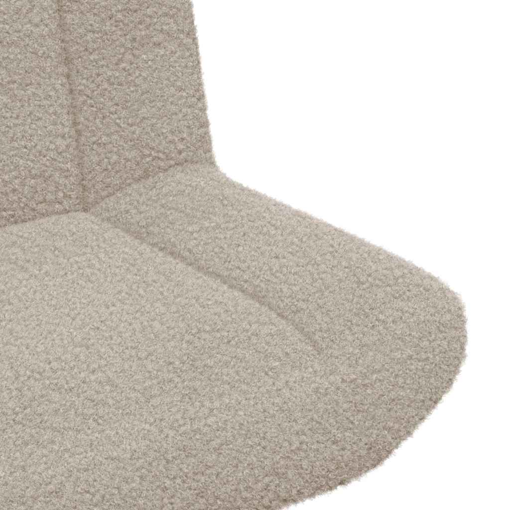 Scaun accent Gri deschis Material din poliester Standard Pivotant GartenMobel Dekor
