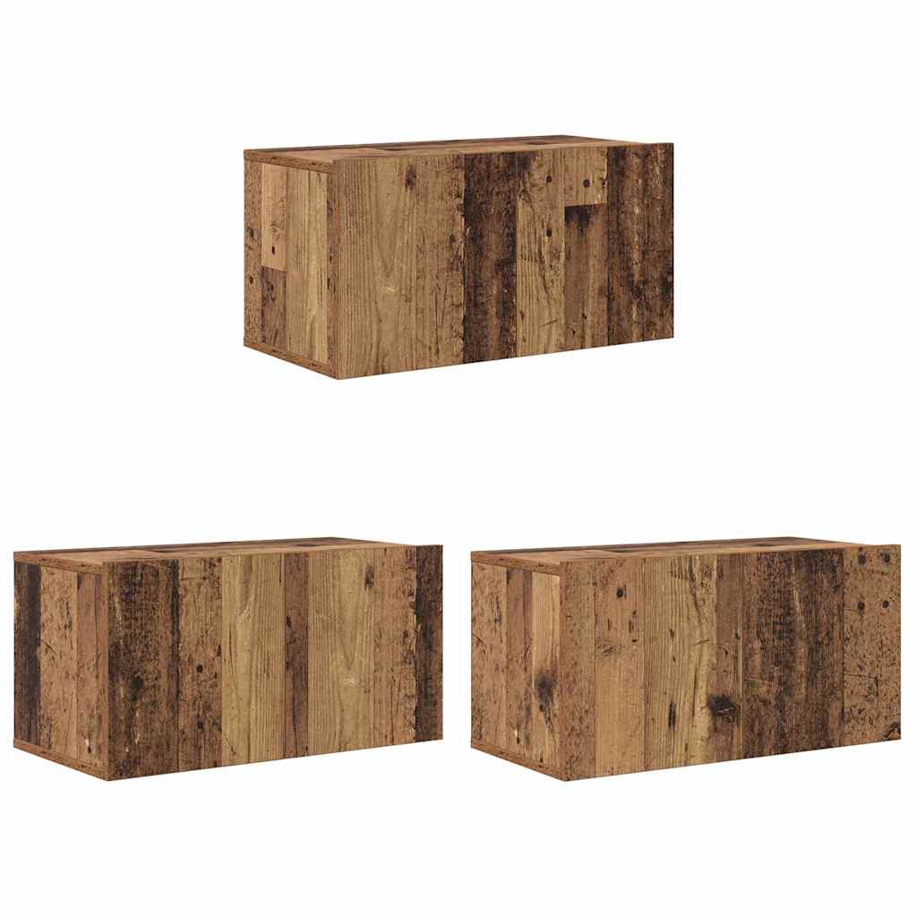 Set Cabinet TV Lemn Vechi Lemn Standard Stocare Cabinet TV GartenMobel Dekor