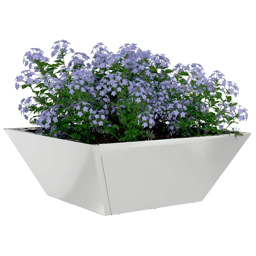 Set de ghivece pentru grădină , 5 bucăți, 40x40x15 cm, din oțel galvanizat. GartenMobel Dekor
