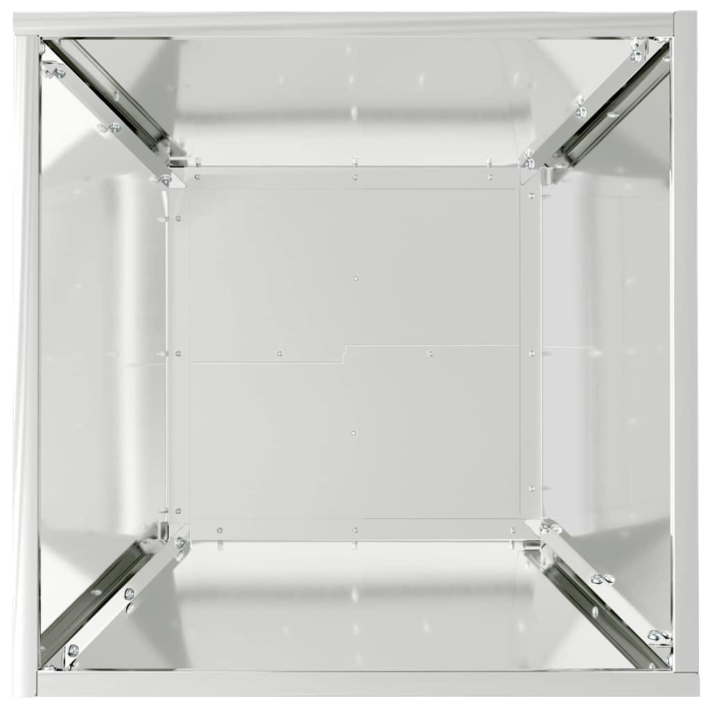 Set de ghivece pentru grădină , 5 bucăți, 40x40x15 cm, din oțel galvanizat. GartenMobel Dekor