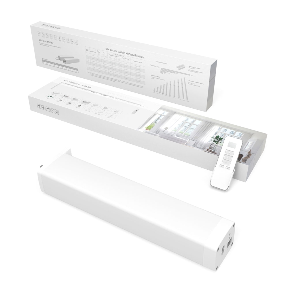 Kit sina electrica LUXION 3.2 m pentru draperii sau perdele, Telecomanda, Control telefon, Wi-Fi SmartElectro IntelligentHouse
