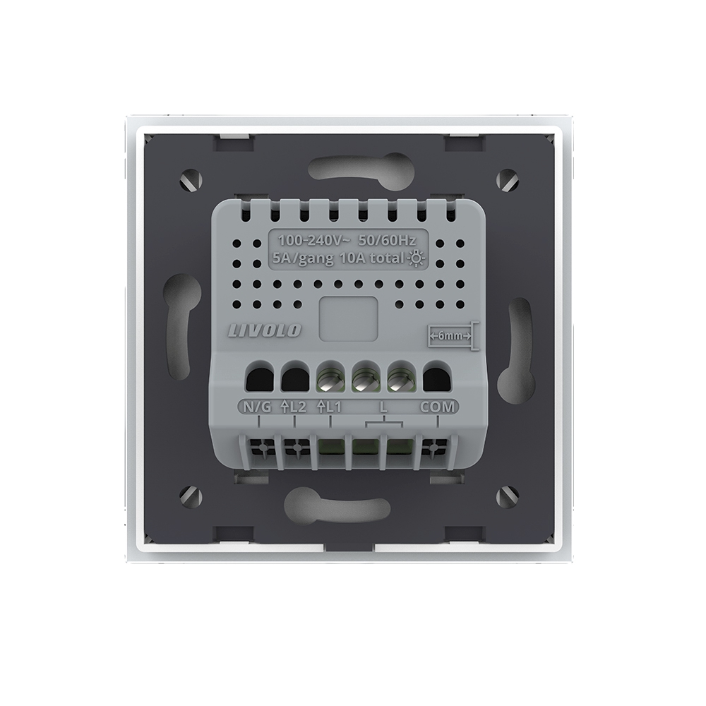 Intrerupator Simplu cu Touch LIVOLO din Sticla - Protocol ZigBee EC SmartElectro IntelligentHouse