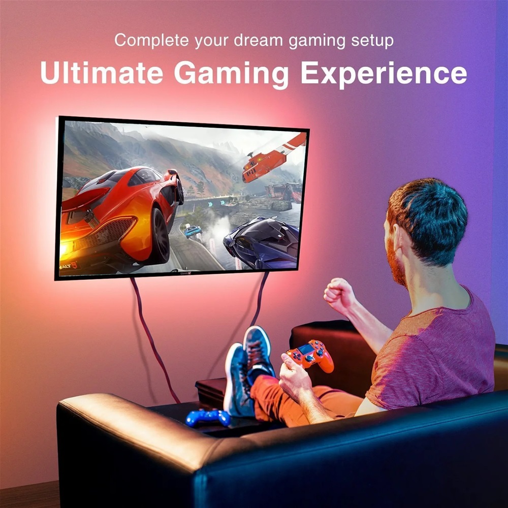 Kit Banda LED Smart NiteBird SL3, Wi-Fi, 2 x 5 Metri, Control prin aplicatie, Senzor muzica SmartElectro IntelligentHouse