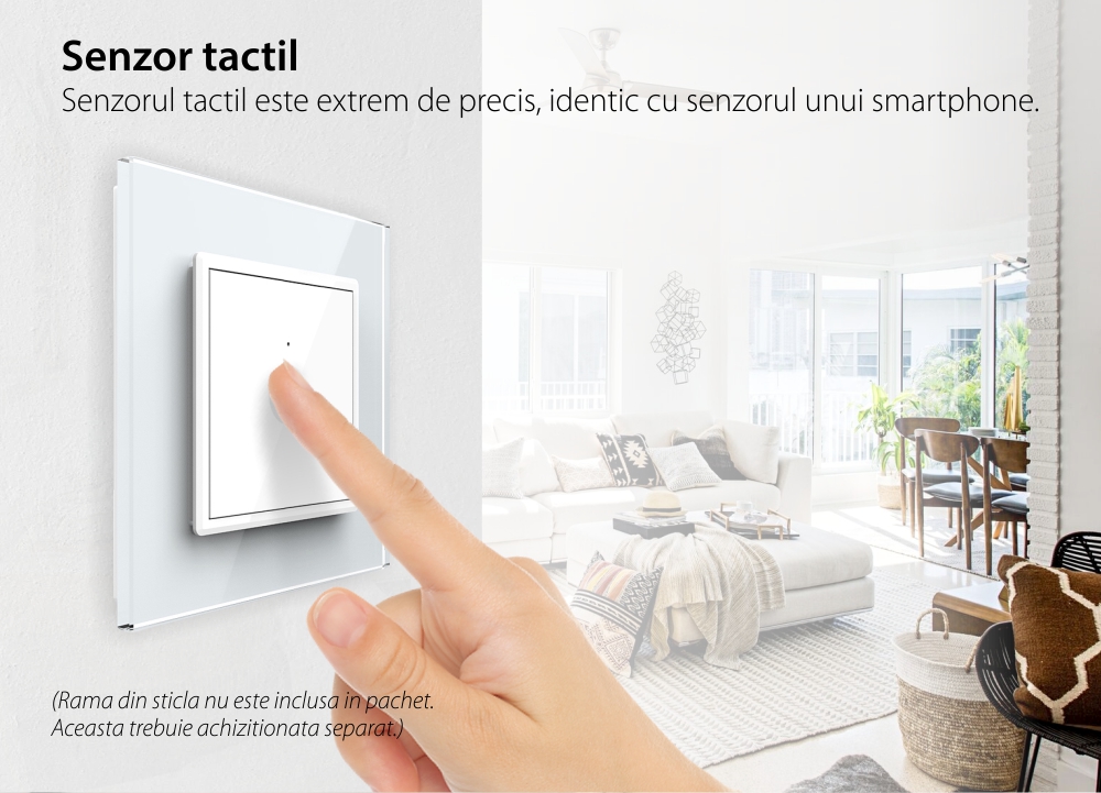 Modul Intrerupator Simplu Cap Scara / Cruce, ZigBee EC cu Touch LIVOLO - Serie Noua SmartElectro IntelligentHouse