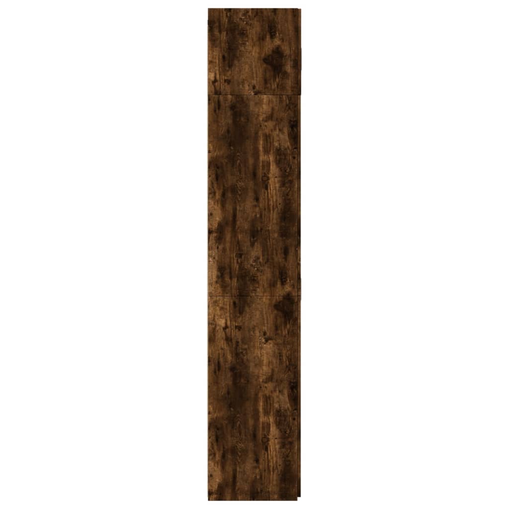Dulap depozitare stejar fumuriu 80x42,5x225 cm lemn prelucrat GartenMobel Dekor