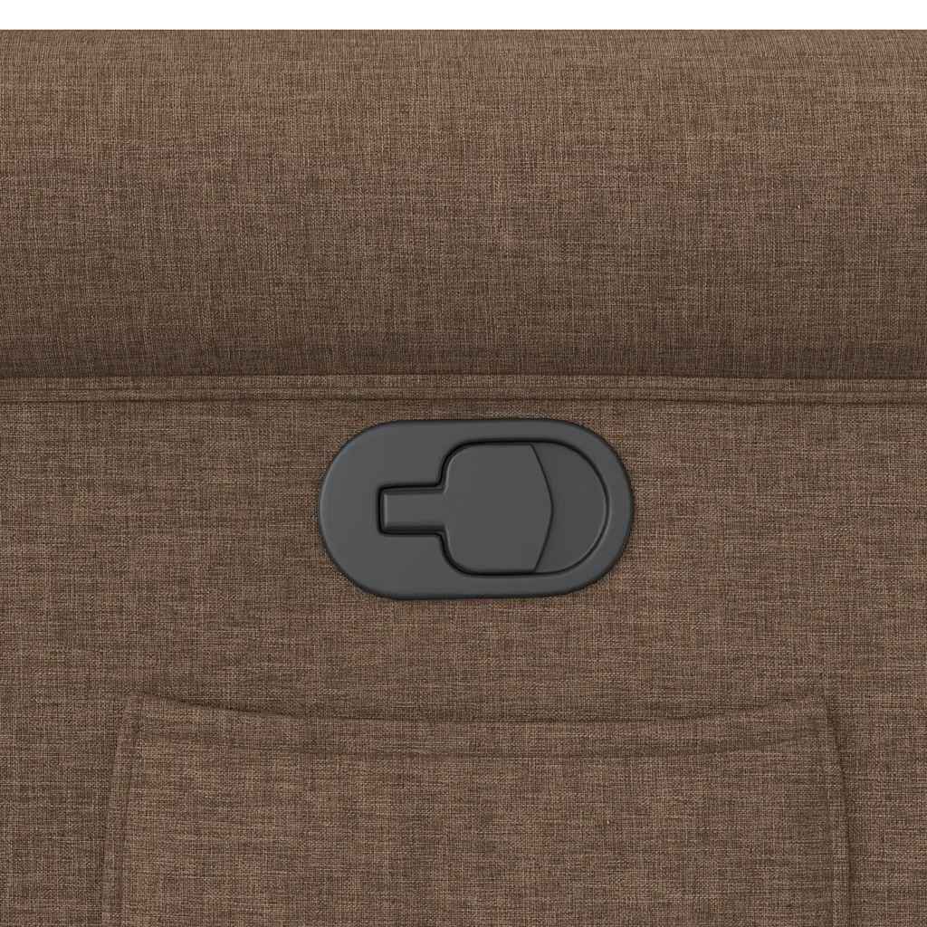 Fotoliu rabatabil, maro, material textil GartenMobel Dekor