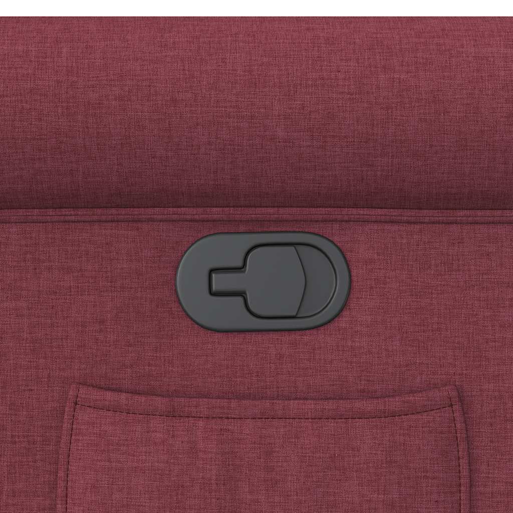 Fotoliu rabatabil, roșu vin, material textil GartenMobel Dekor