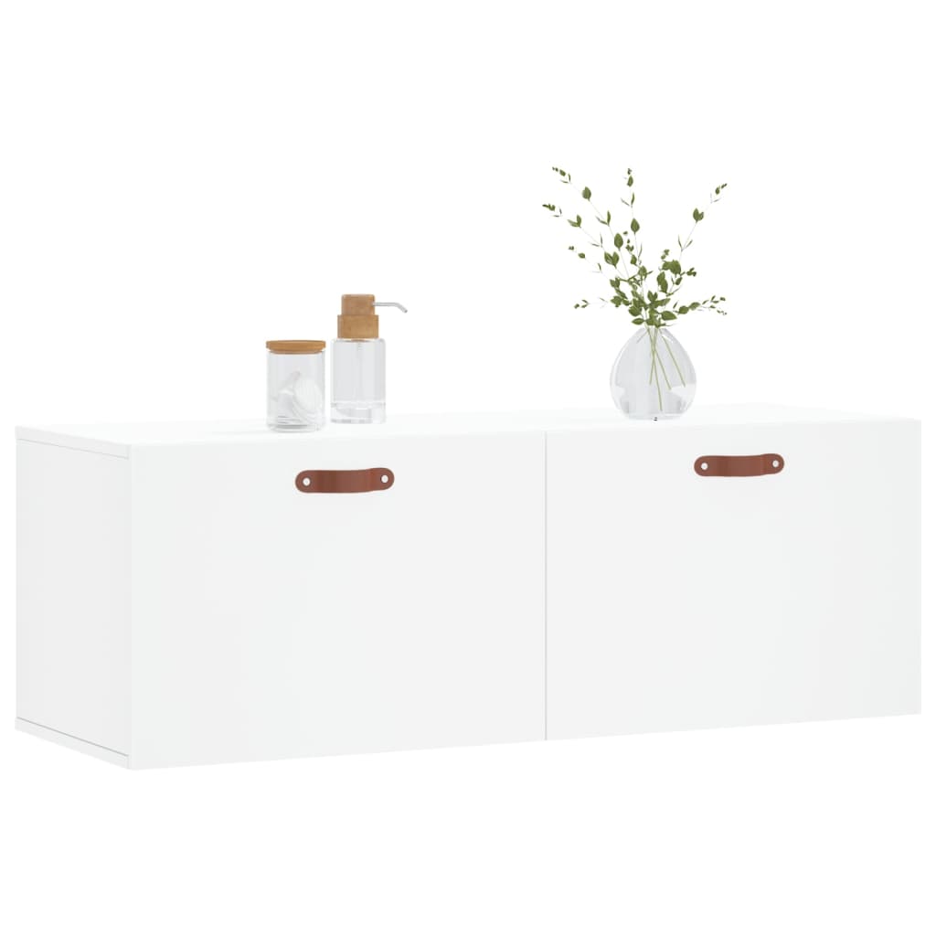 Dulap de perete, alb, 100x36,5x35 cm, lemn compozit GartenMobel Dekor