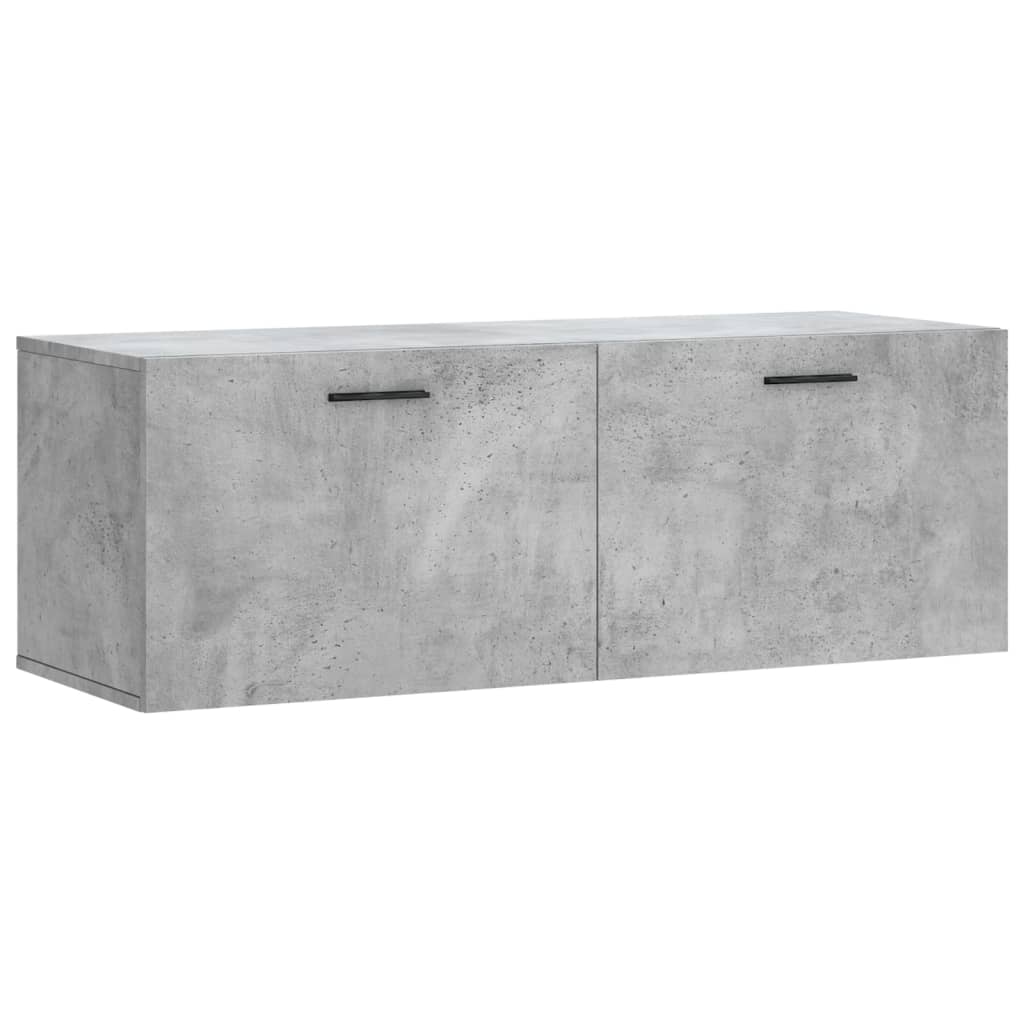 Dulap de perete, gri beton, 100x36,5x35 cm, lemn prelucrat GartenMobel Dekor