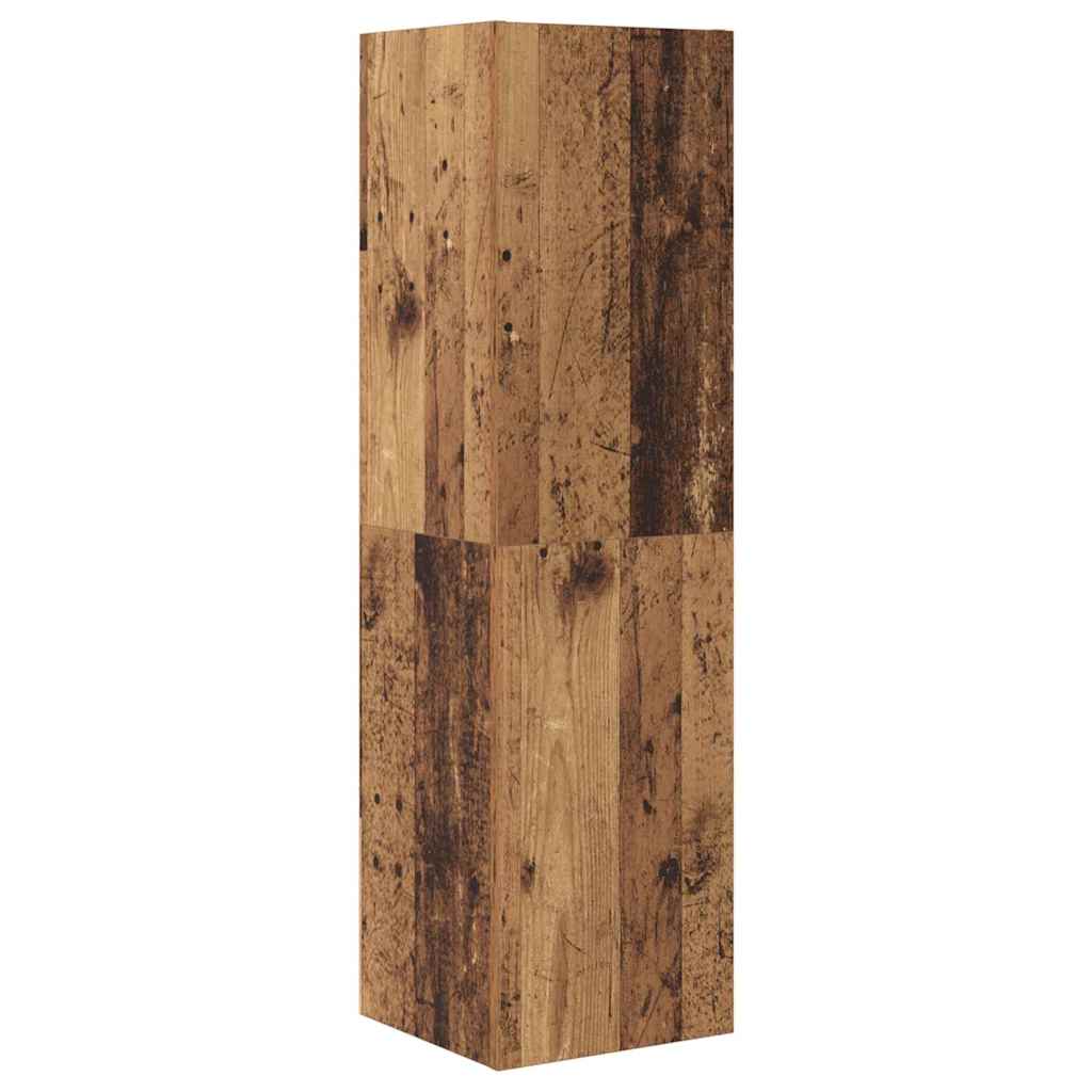 Set comodă TV 4 pcs Lemn vechi 30.5 x 30 x 110 cm Lemn compozit GartenMobel Dekor