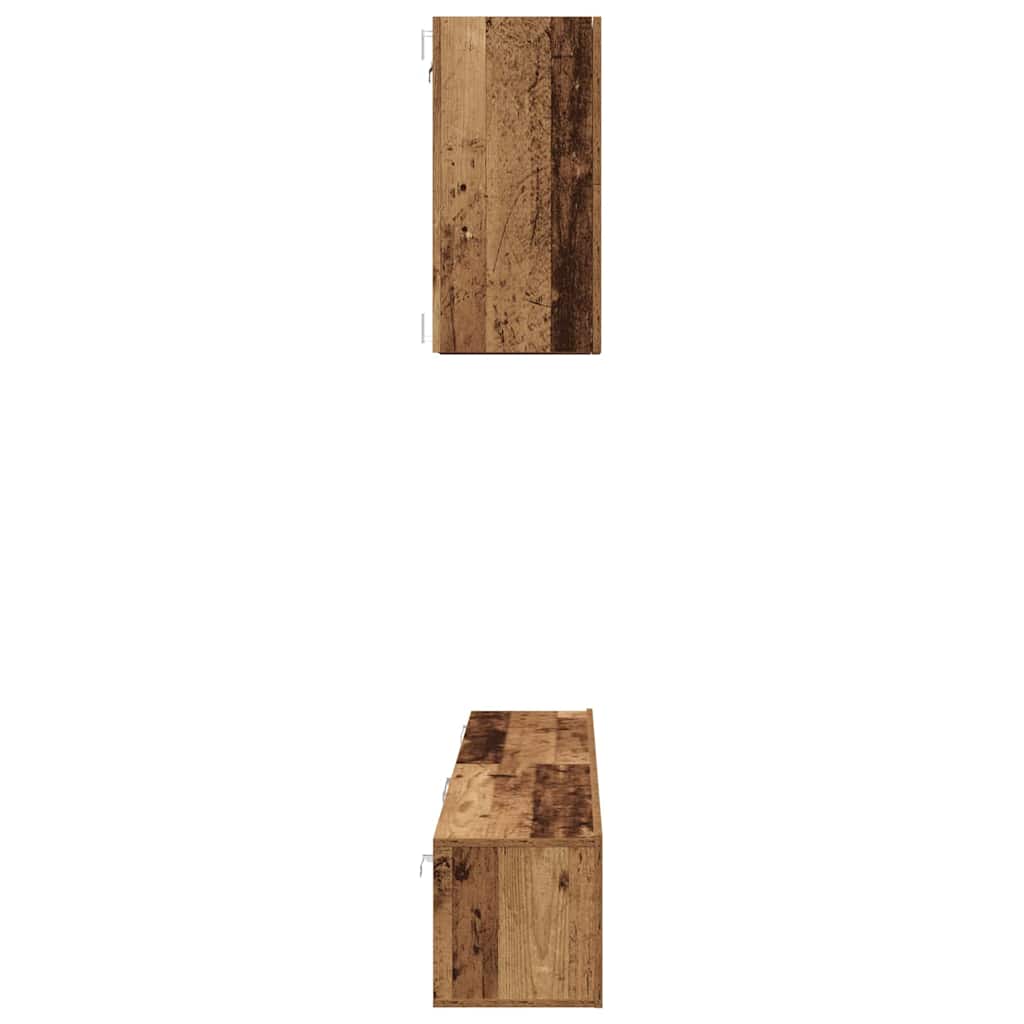 Set comodă TV 5 pcs Lemn vechi Mediu 100 cm x 30 cm x 30 cm GartenMobel Dekor