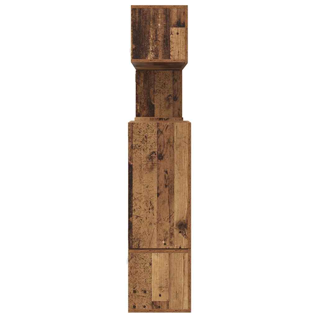 Set comodă TV cu raft Altele 10 pcs Lemn vechi 180 x 30 x 90.5 cm GartenMobel Dekor