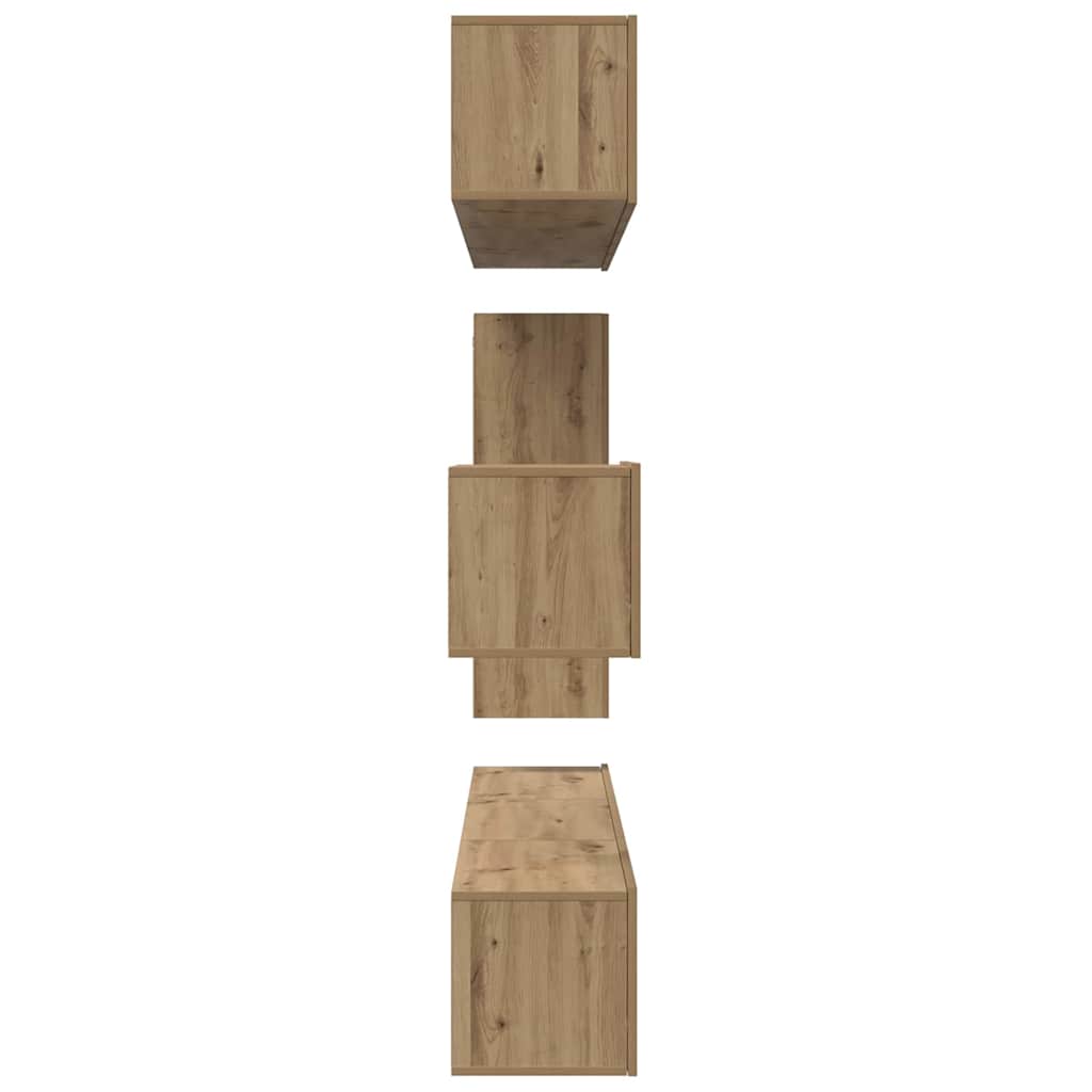 Set comodă TV cu raft Altele 8 pcs stejar artizanal 30.5 x 30 x 90 cm GartenMobel Dekor
