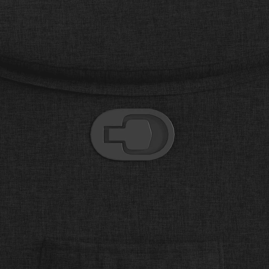 Fotoliu rabatabil, negru, material textil GartenMobel Dekor